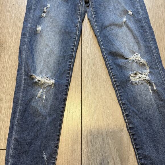 Judy Blue Relaxed Fit Distressed Jeans Women’s Size 5/27 JB8271DK Mid Rise - Picture 4 of 15